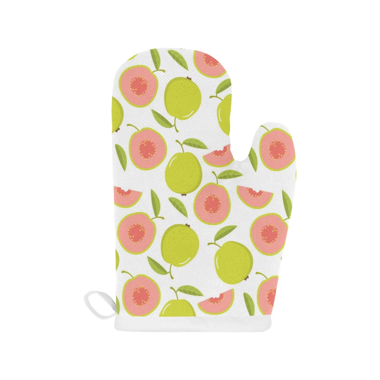 Guava Pattern Heat Resistant Oven Mitts Pot Holders Set Guava Pattern Heat Resistant Oven Mitts Pot Holders Set