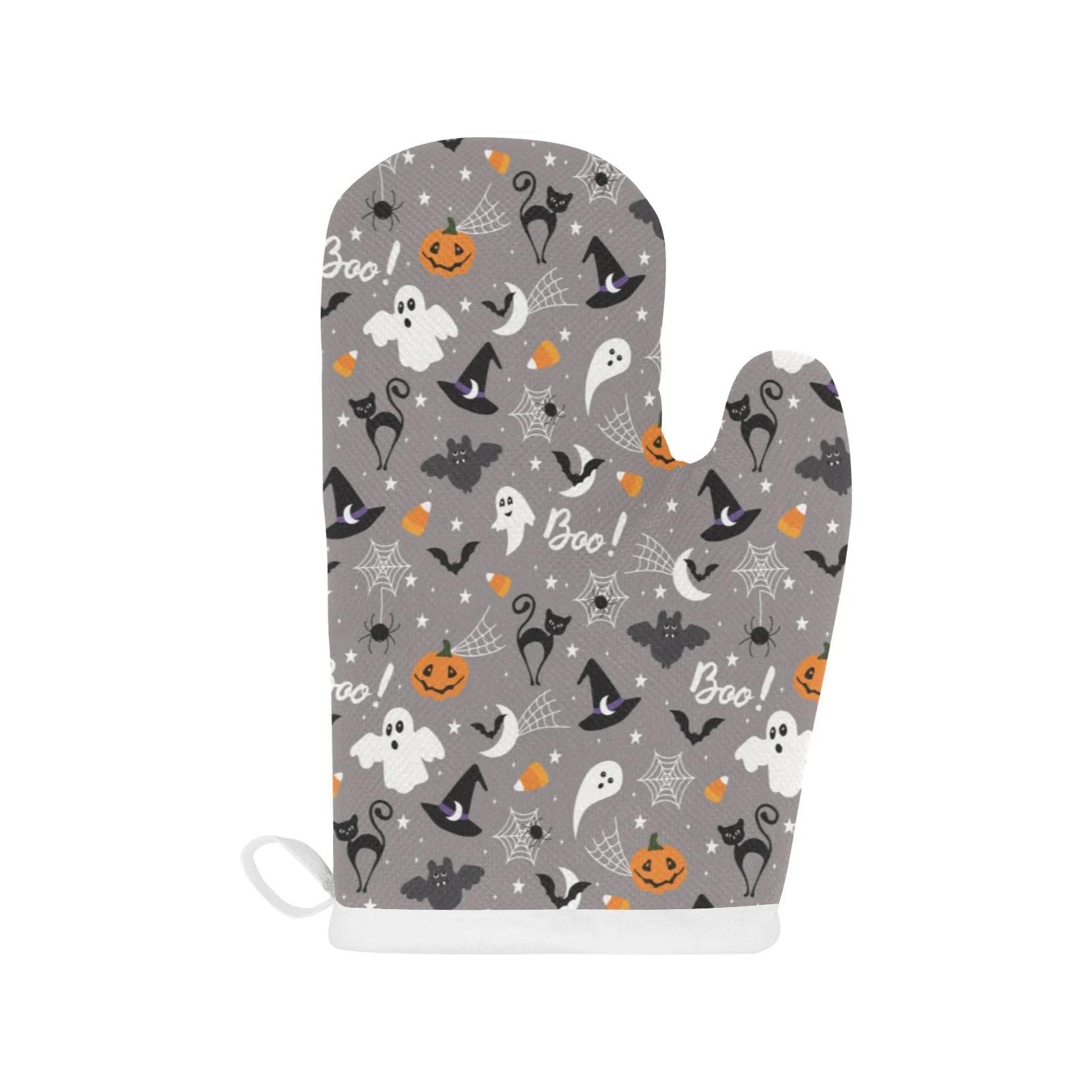 Halloween Design Pattern Heat Resistant Oven Mitts Pot Holders Set Halloween Design Pattern Heat Resistant Oven Mitts Pot Holders Set