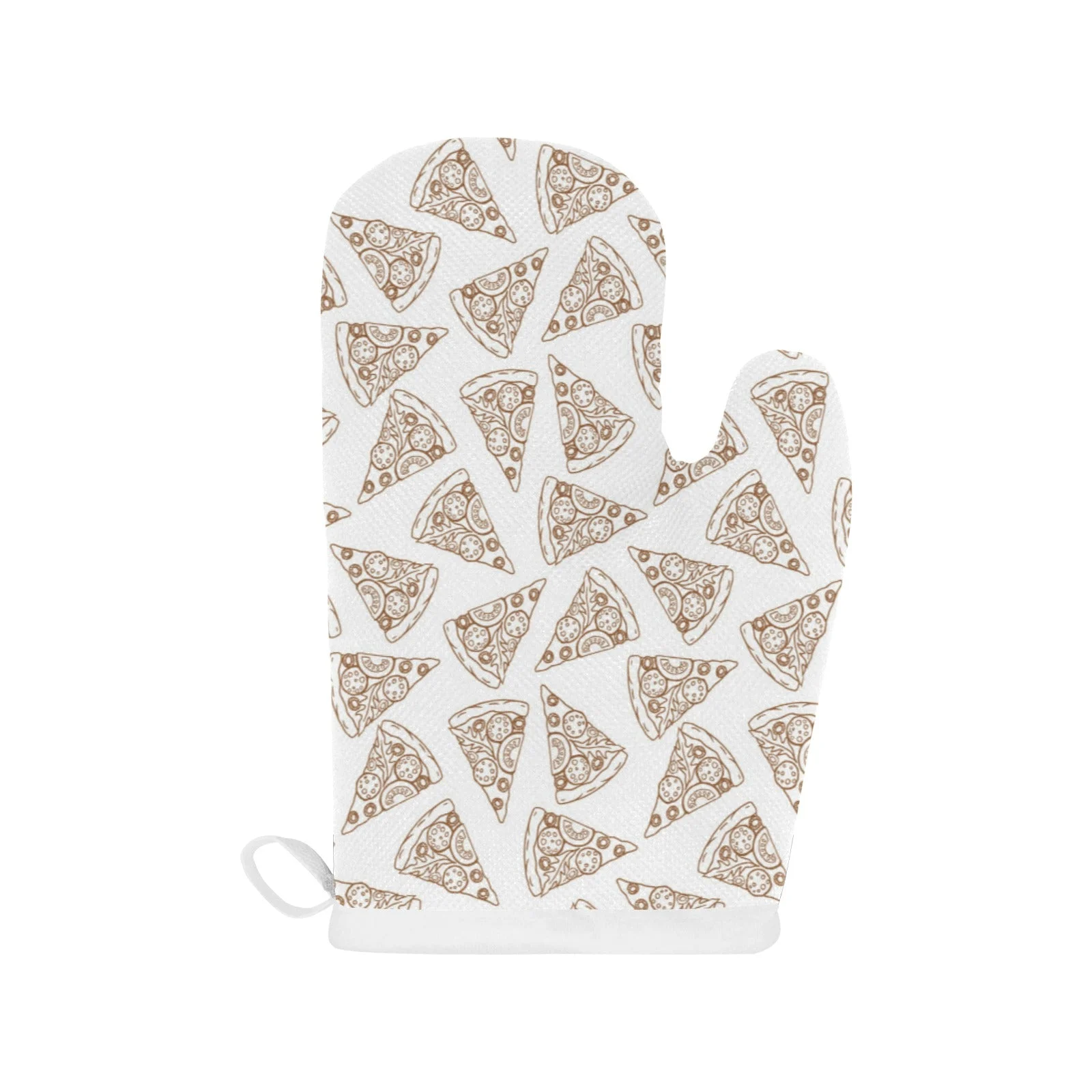 Hand Drawn Pizza Pattern Heat Resistant Oven Mitts Pot Holders Set Hand Drawn Pizza Pattern Heat Resistant Oven Mitts Pot Holders Set