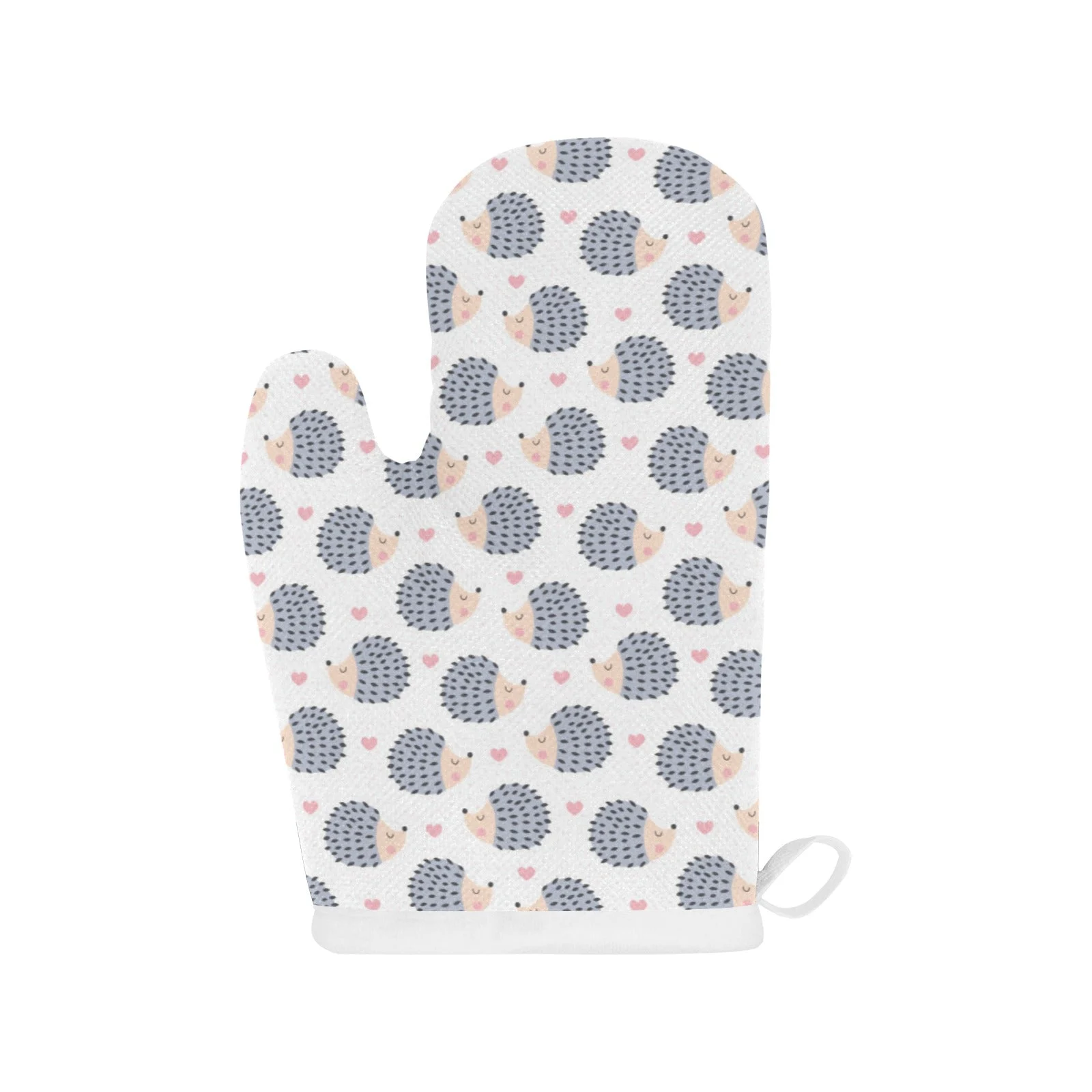 Hedgehog Pattern Print Design 04 Heat Resistant Oven Mitts & Pot Holders Set Hedgehog Pattern Print Design 04 Heat Resistant Oven Mitts & Pot Holders Set