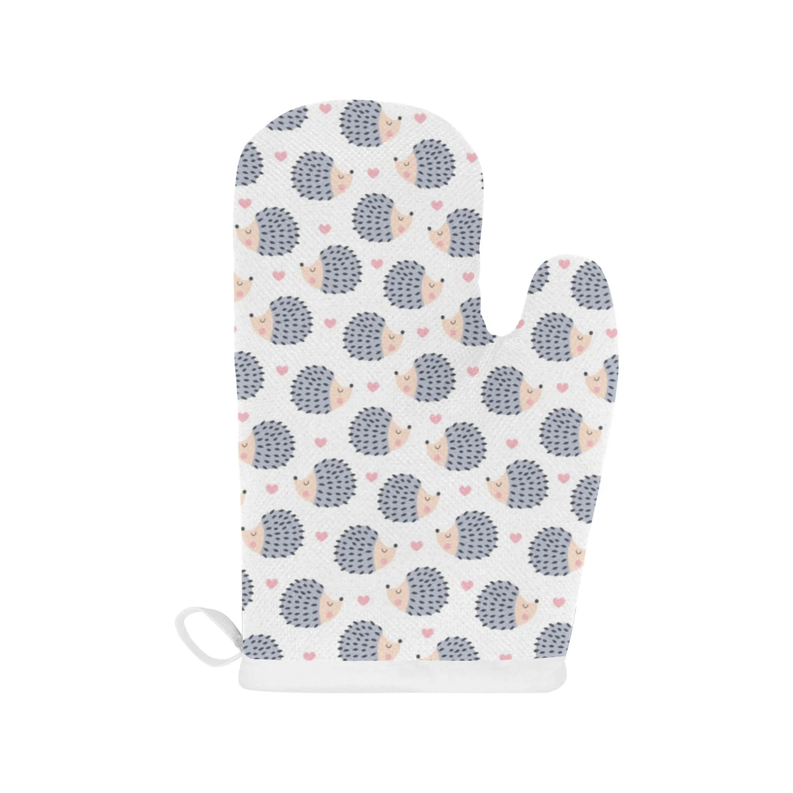 Hedgehog Pattern Print Design 04 Heat Resistant Oven Mitts & Pot Holders Set Hedgehog Pattern Print Design 04 Heat Resistant Oven Mitts & Pot Holders Set