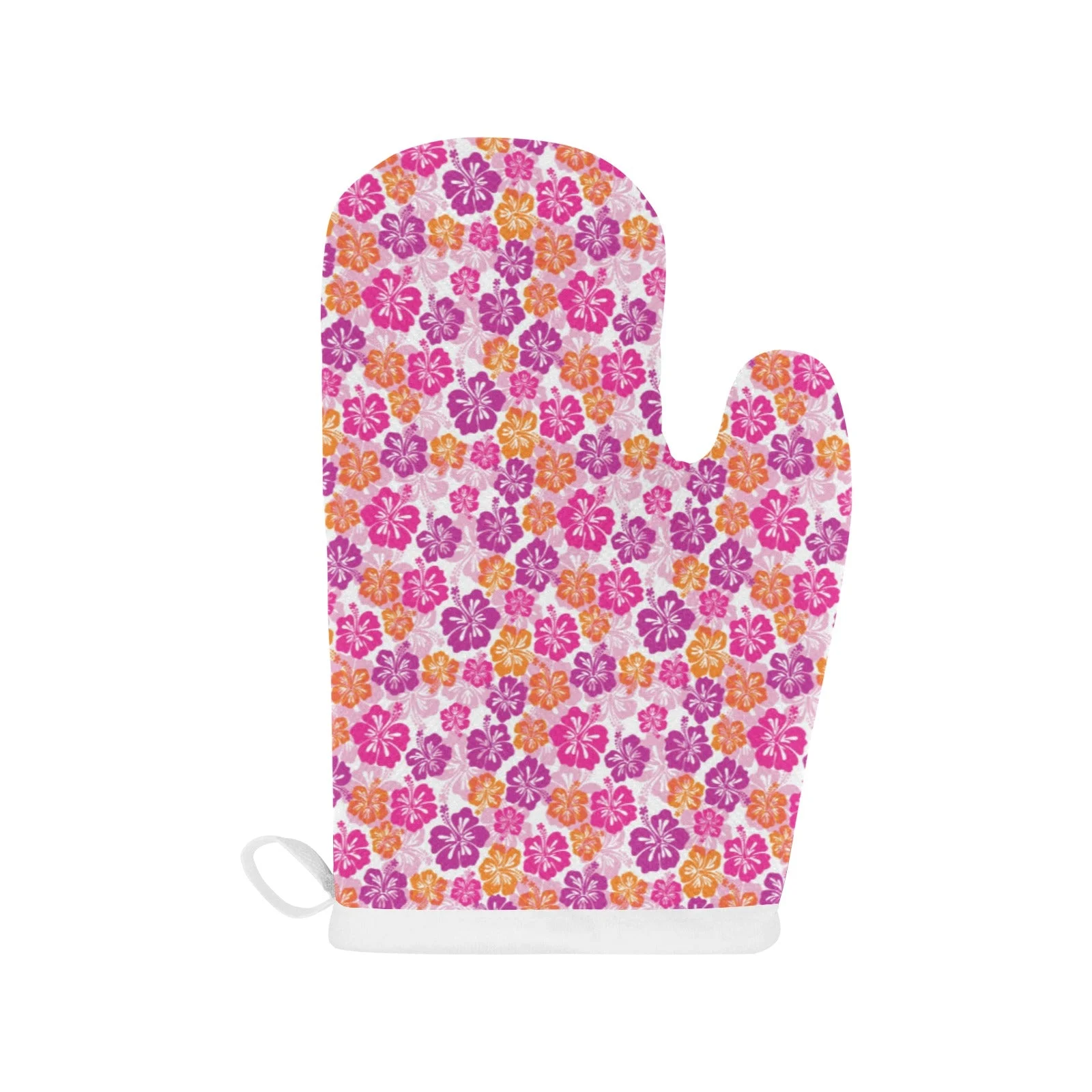 Hibiscus Pattern Print Design 01 Heat Resistant Oven Mitts & Pot Holders Set Hibiscus Pattern Print Design 01 Heat Resistant Oven Mitts & Pot Holders Set