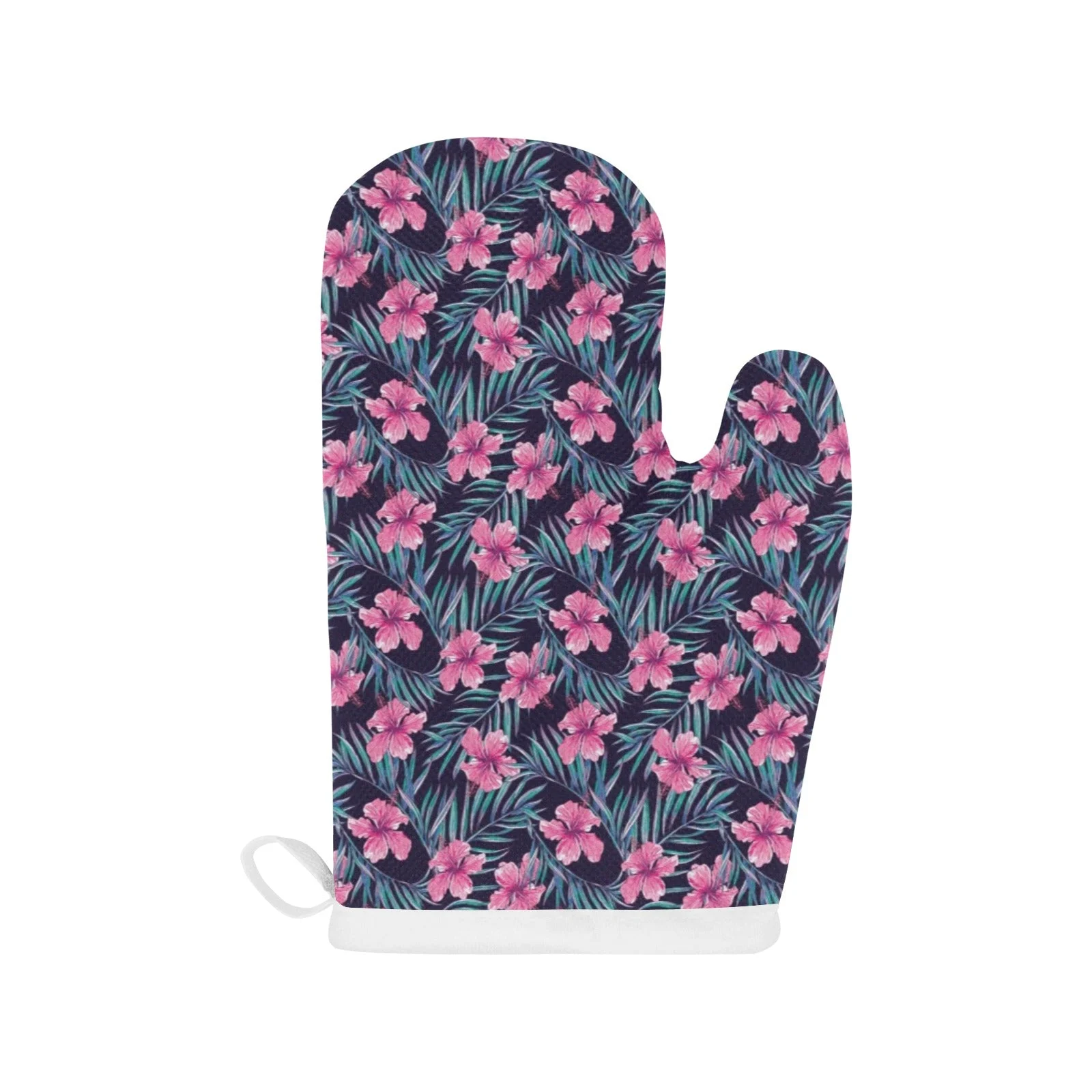 Hibiscus Pattern Print Design 05 Heat Resistant Oven Mitts & Pot Holders Set Hibiscus Pattern Print Design 05 Heat Resistant Oven Mitts & Pot Holders Set