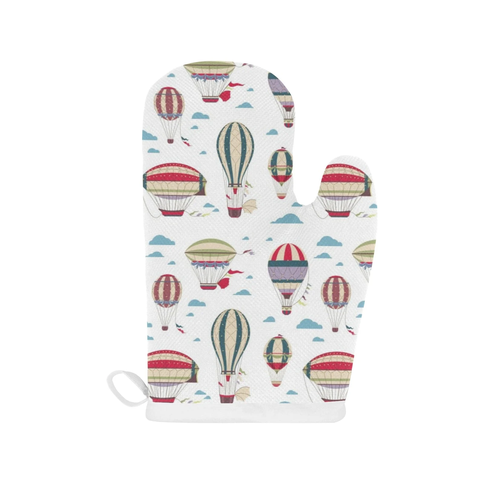 Hot Air Balloon Pattern Heat Resistant Oven Mitts Pot Holders Set Hot Air Balloon Pattern Heat Resistant Oven Mitts Pot Holders Set