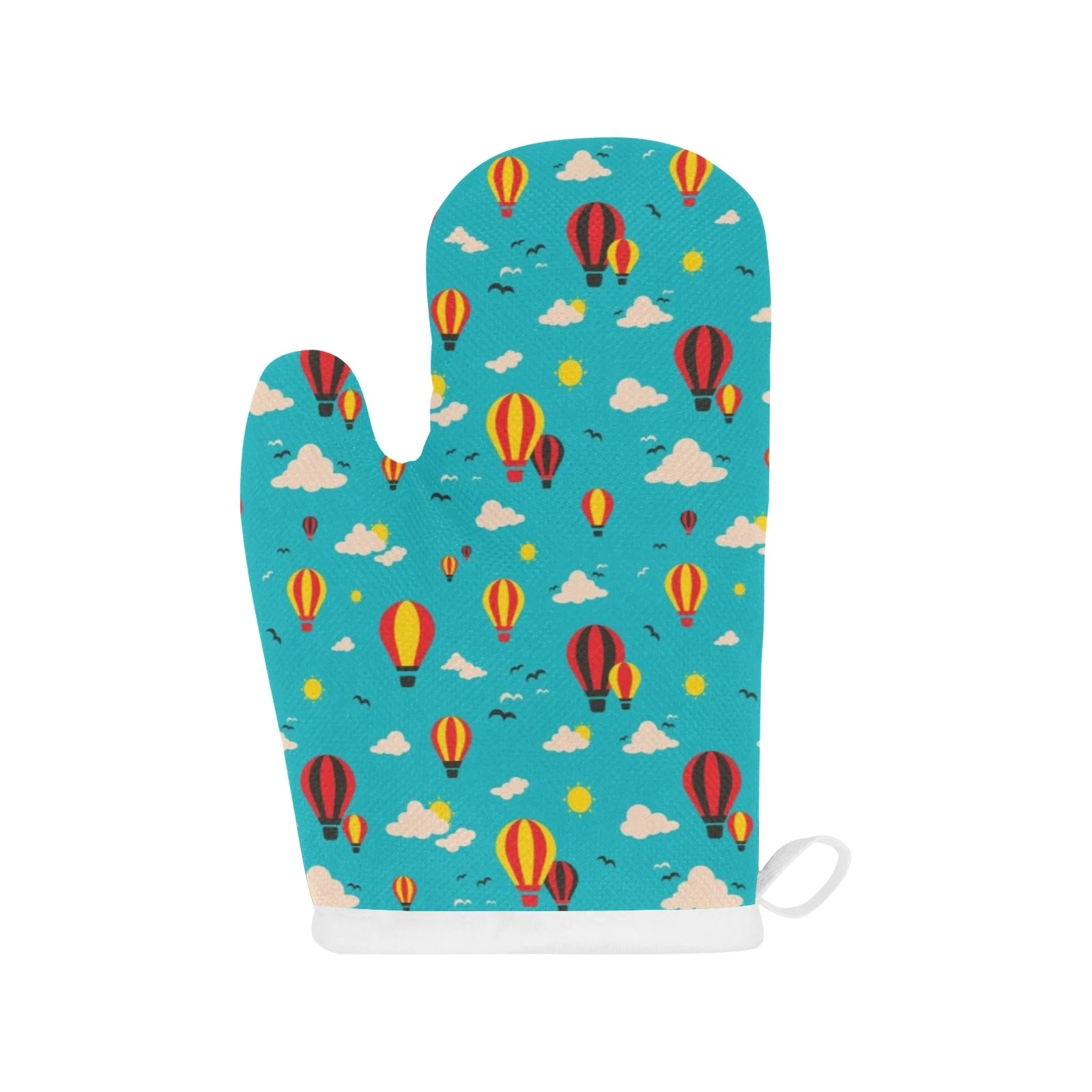 Hot Air Balloon Sky Pattern Heat Resistant Oven Mitts Pot Holders Set Hot Air Balloon Sky Pattern Heat Resistant Oven Mitts Pot Holders Set