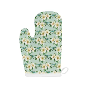 Hummingbird Pattern Print Design 01 Heat Resistant Oven Mitts & Pot Holders Set