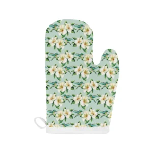 Hummingbird Pattern Print Design 01 Heat Resistant Oven Mitts & Pot Holders Set