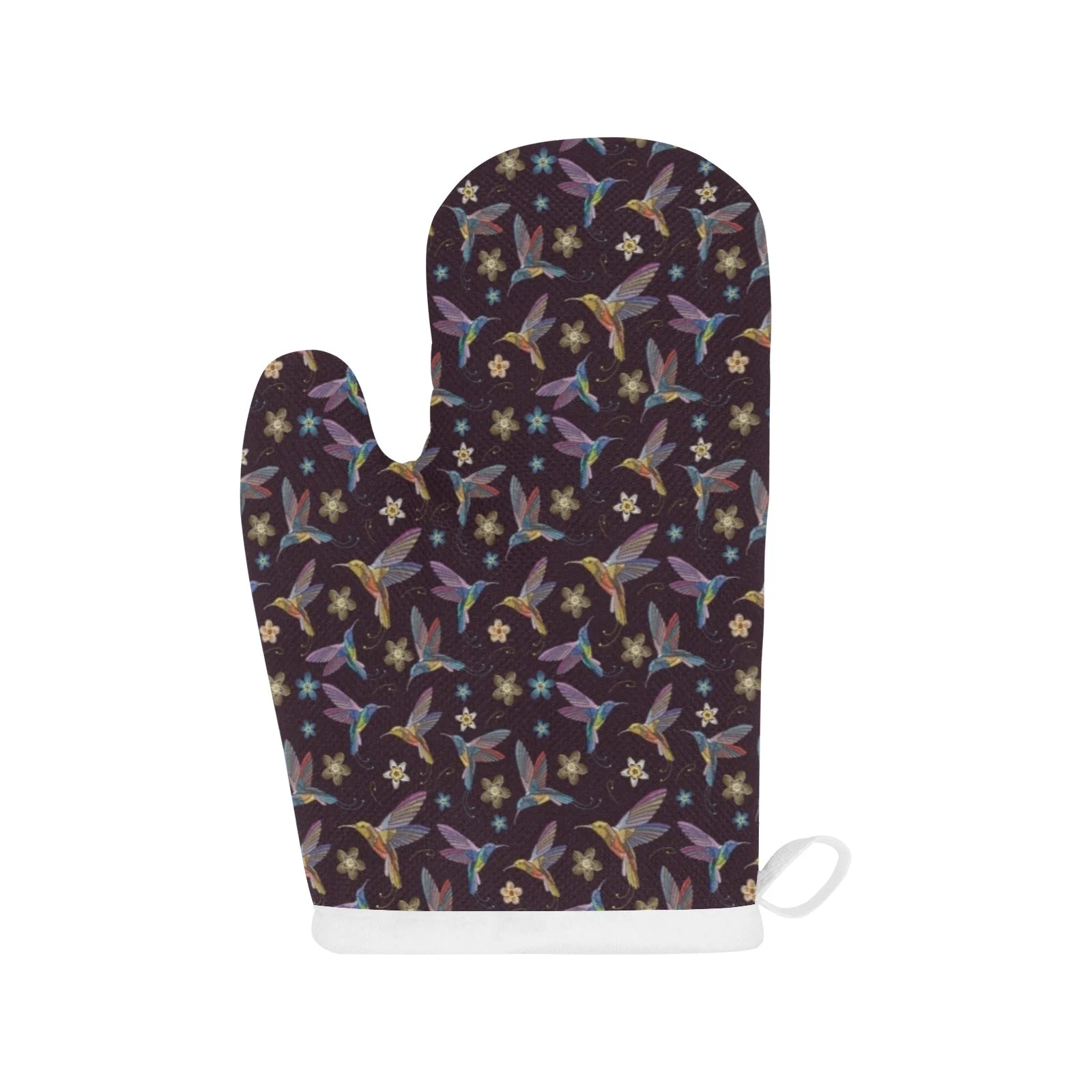 Hummingbird Pattern Print Design 04 Heat Resistant Oven Mitts & Pot Holders Set Hummingbird Pattern Print Design 04 Heat Resistant Oven Mitts & Pot Holders Set