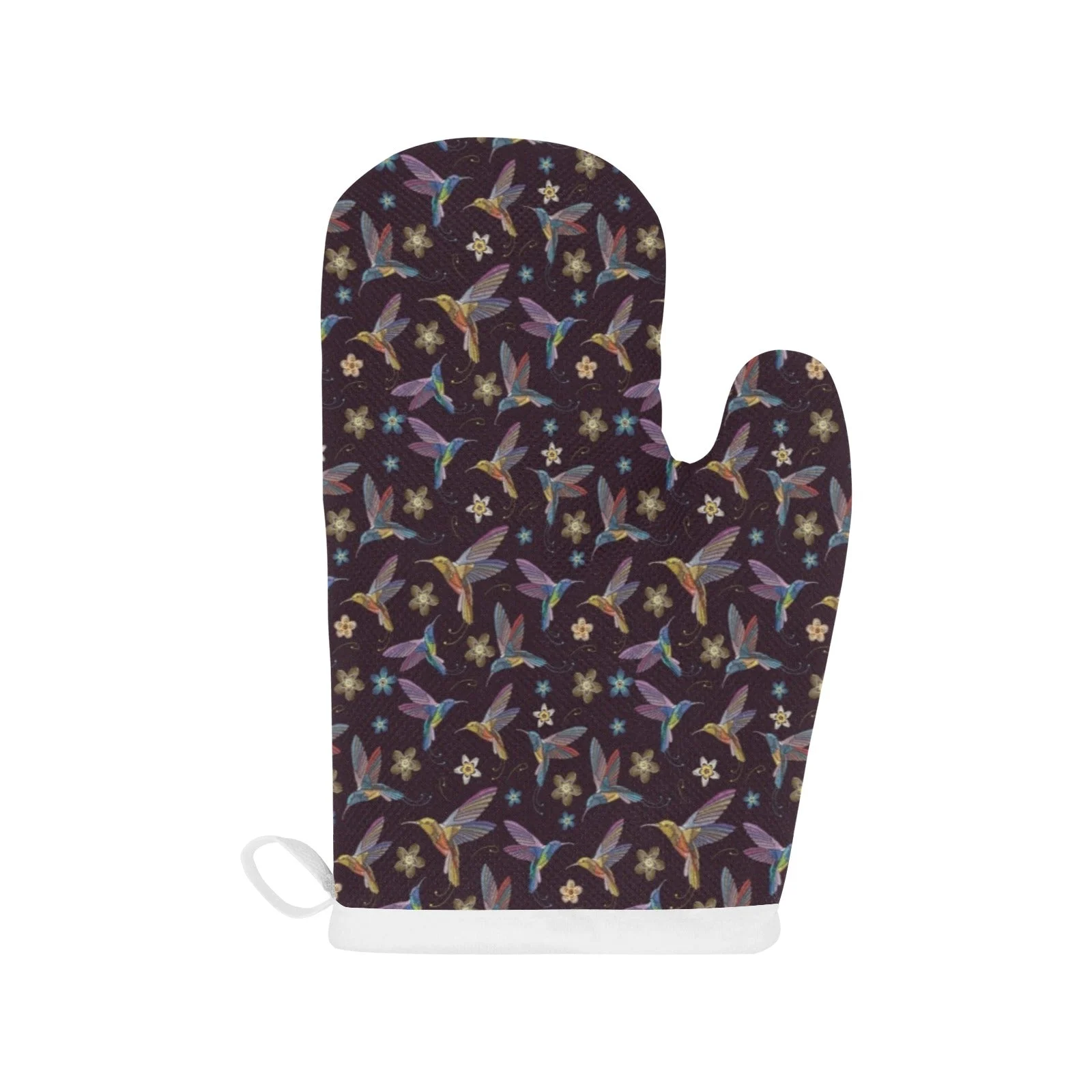 Hummingbird Pattern Print Design 04 Heat Resistant Oven Mitts & Pot Holders Set Hummingbird Pattern Print Design 04 Heat Resistant Oven Mitts & Pot Holders Set