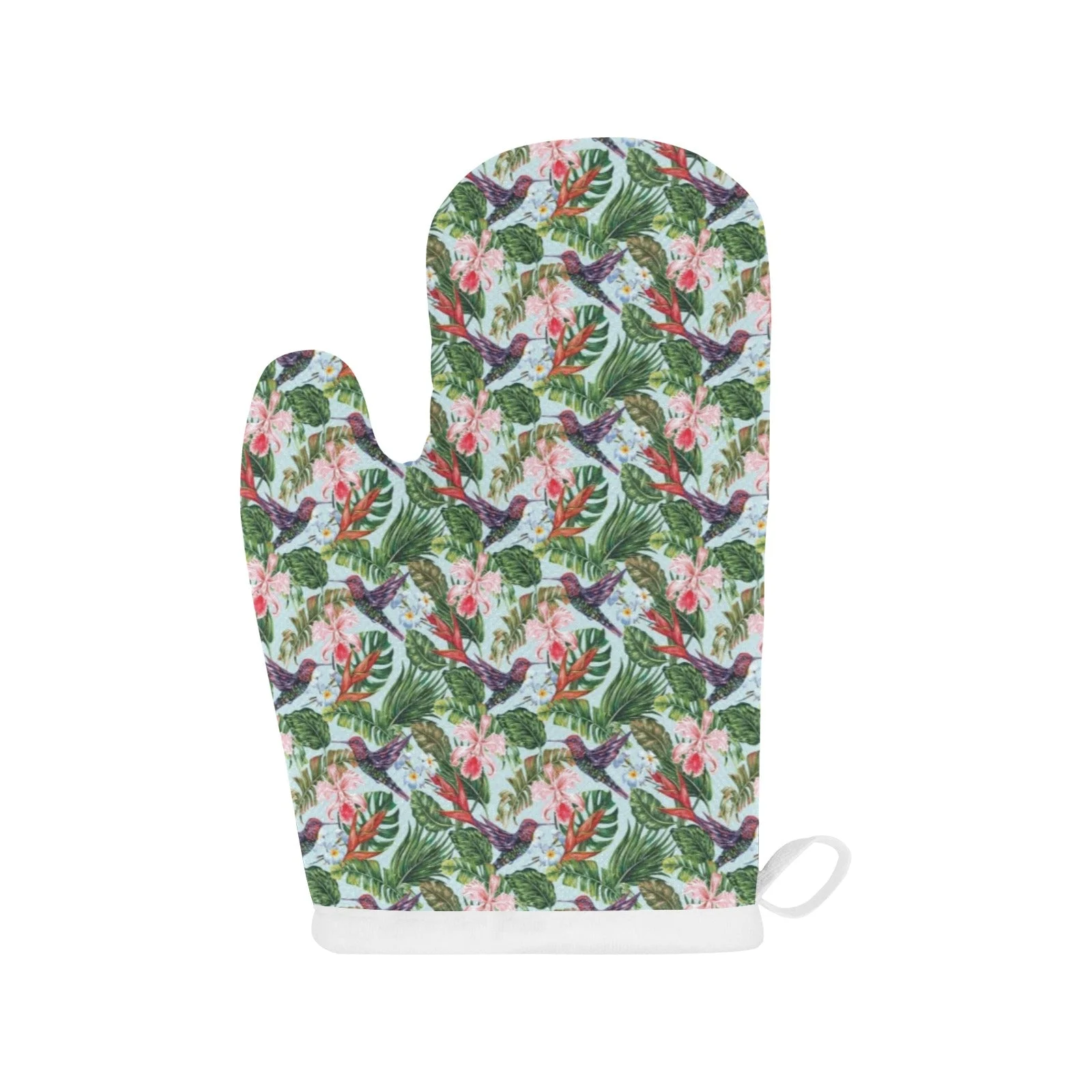 Hummingbird Pattern Print Design 05 Heat Resistant Oven Mitts & Pot Holders Set Hummingbird Pattern Print Design 05 Heat Resistant Oven Mitts & Pot Holders Set