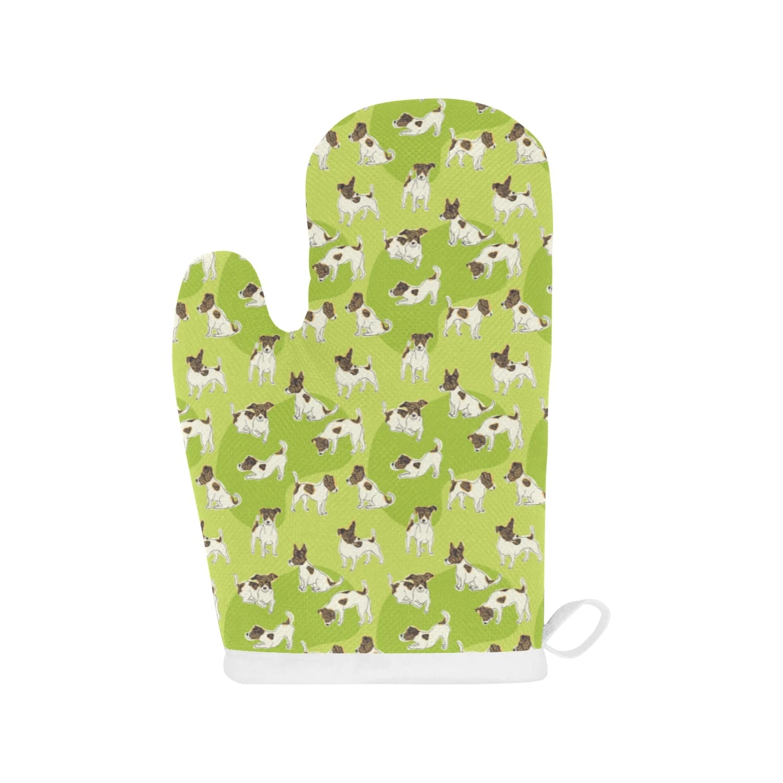 Jack Russel Pattern Print Design 01 Heat Resistant Oven Mitts & Pot Holders Set Jack Russel Pattern Print Design 01 Heat Resistant Oven Mitts & Pot Holders Set