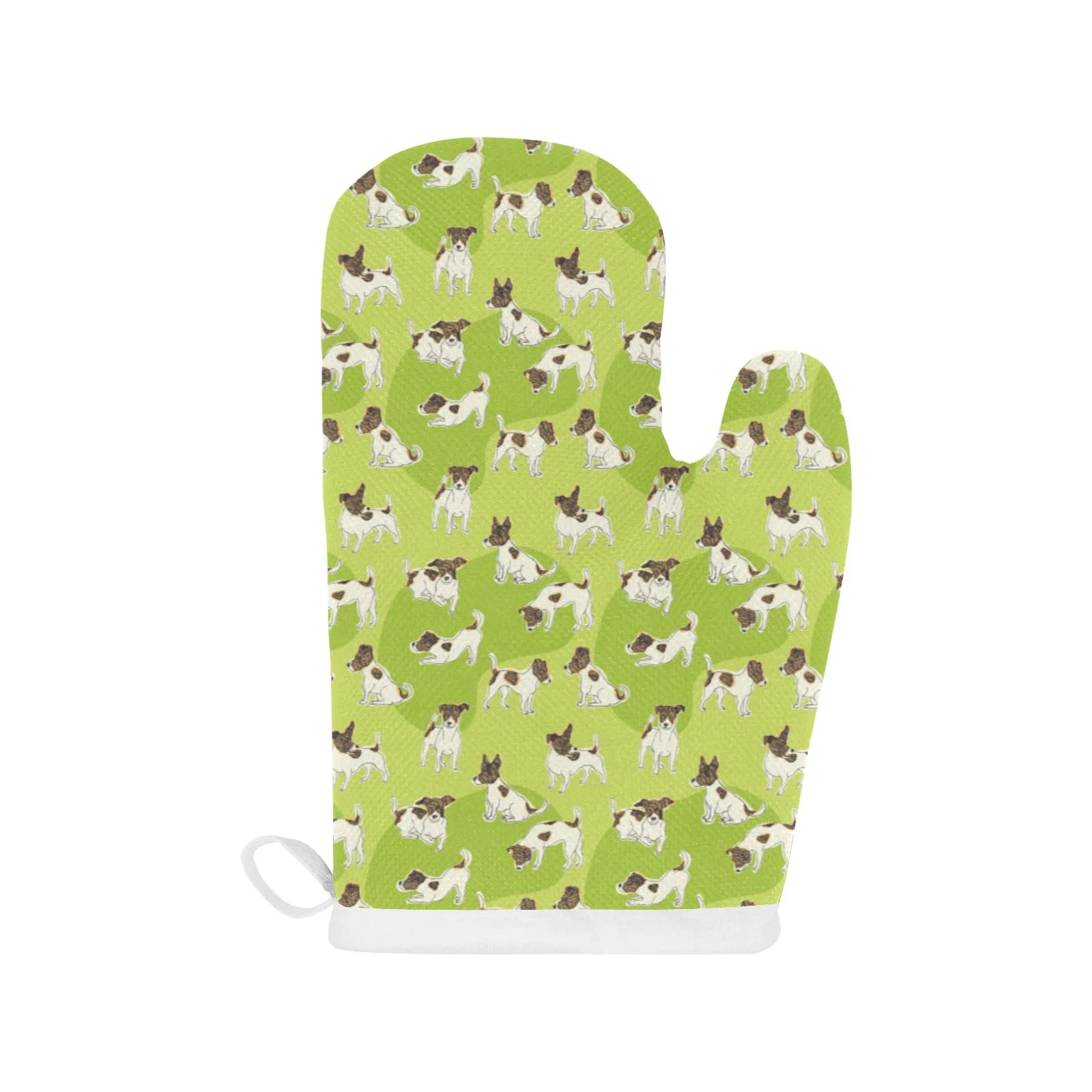 Jack Russel Pattern Print Design 01 Heat Resistant Oven Mitts & Pot Holders Set Jack Russel Pattern Print Design 01 Heat Resistant Oven Mitts & Pot Holders Set
