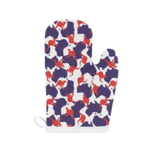 Kangaroo Australian Pattern Heat Resistant Oven Mitts Pot Holders Set