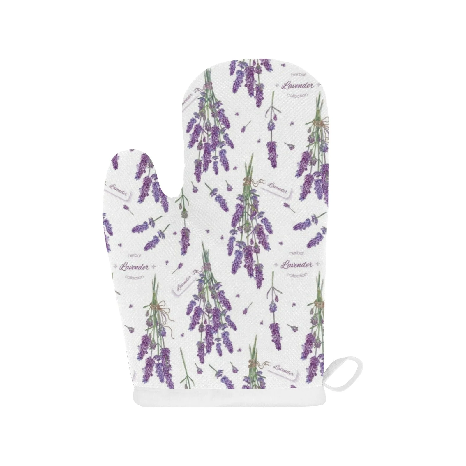 Lavender Flower Design Pattern Heat Resistant Oven Mitts Pot Holders Set Lavender Flower Design Pattern Heat Resistant Oven Mitts Pot Holders Set