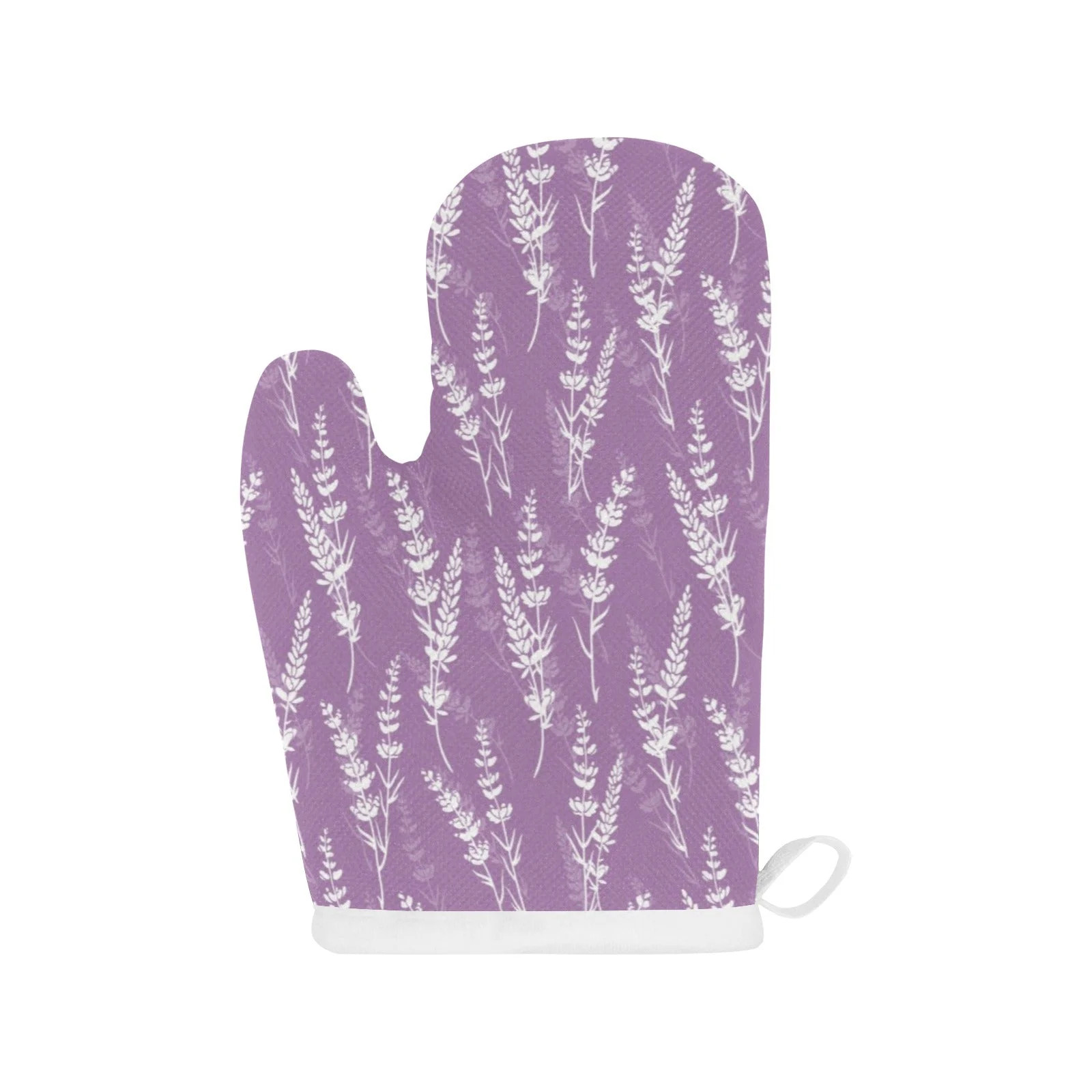 Lavender Flowers Purple Pattern Heat Resistant Oven Mitts Pot Holders Set Lavender Flowers Purple Pattern Heat Resistant Oven Mitts Pot Holders Set