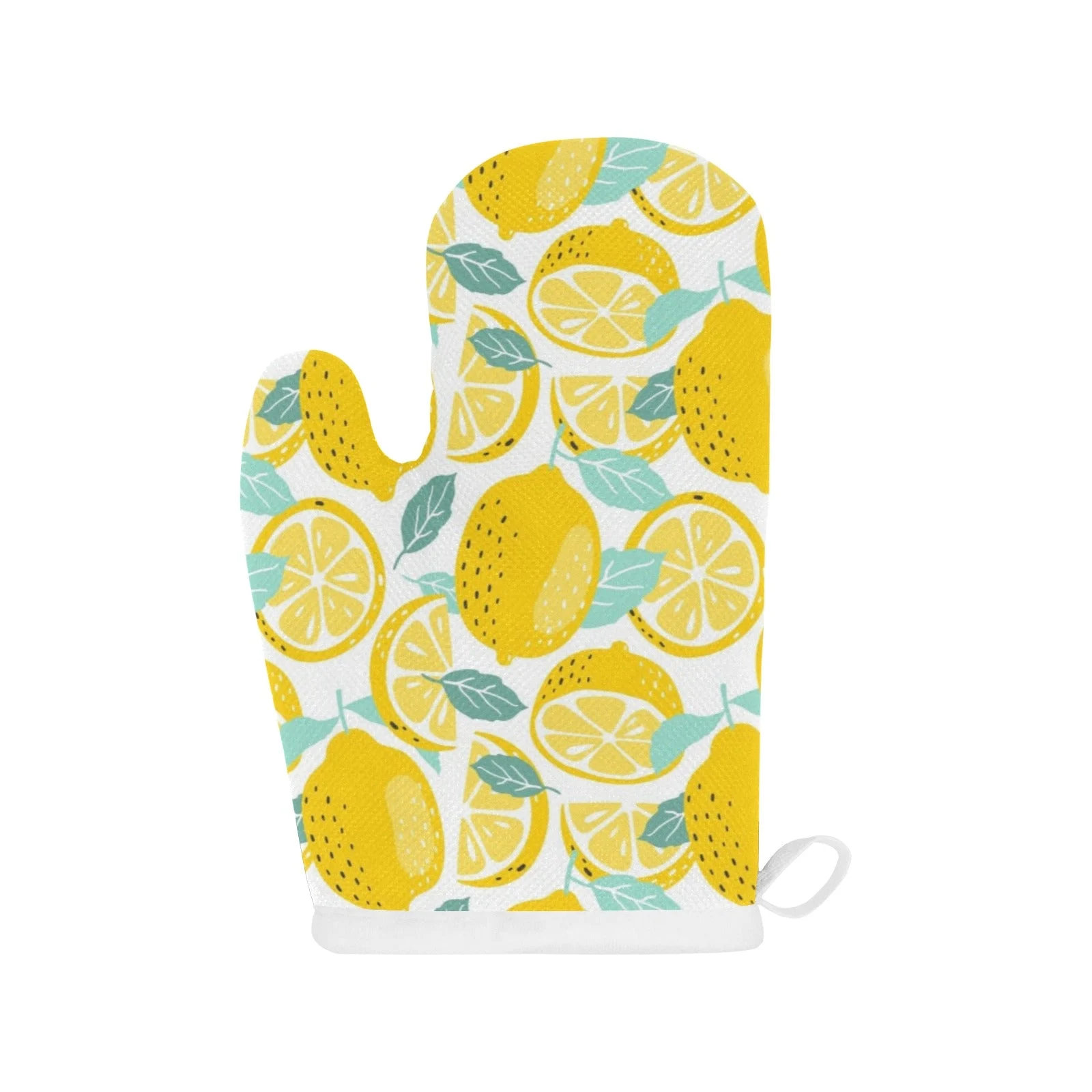 Lemon Design Pattern Heat Resistant Oven Mitts Pot Holders Set Lemon Design Pattern Heat Resistant Oven Mitts Pot Holders Set