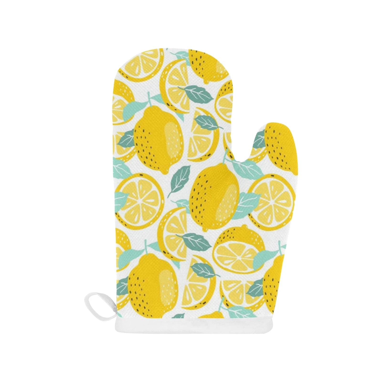 Lemon Design Pattern Heat Resistant Oven Mitts Pot Holders Set Lemon Design Pattern Heat Resistant Oven Mitts Pot Holders Set