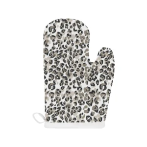 Leopard Skin Print Pattern Heat Resistant Oven Mitts Pot Holders Set