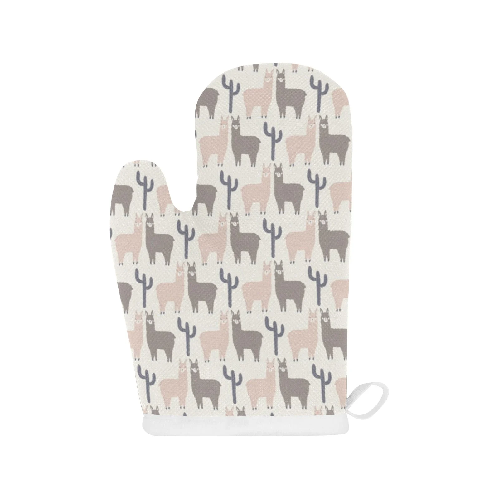 Llama Alpaca Pattern Heat Resistant Oven Mitts Pot Holders Set Llama Alpaca Pattern Heat Resistant Oven Mitts Pot Holders Set