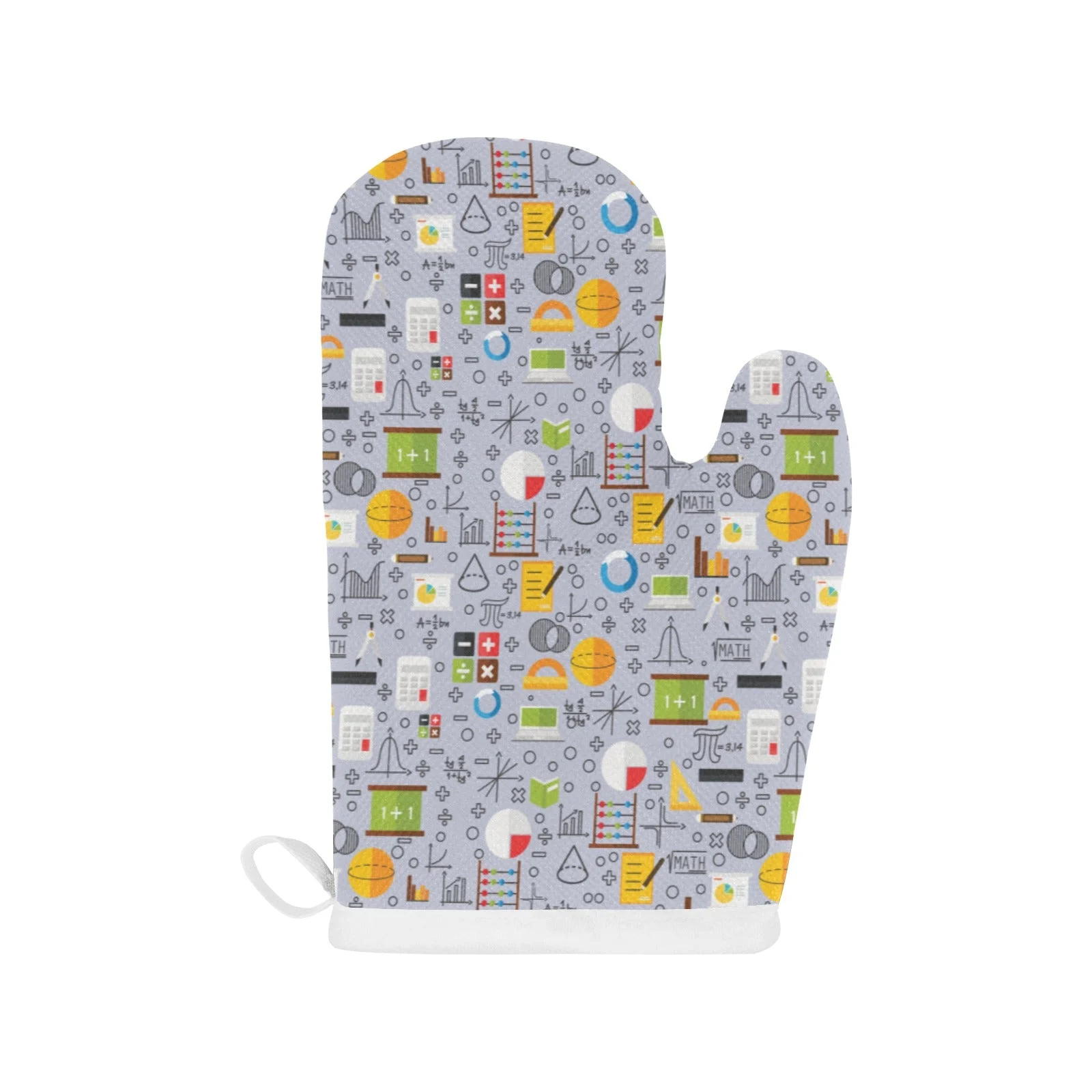 Math Pattern Print Design 04 Heat Resistant Oven Mitts & Pot Holders Set Math Pattern Print Design 04 Heat Resistant Oven Mitts & Pot Holders Set