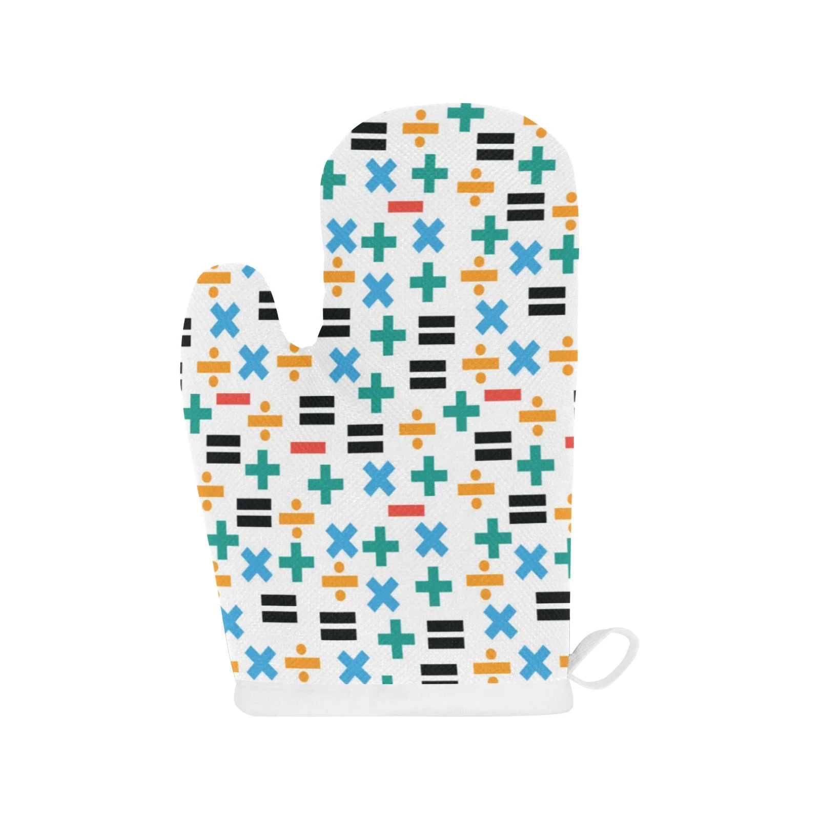 Math Pattern Print Design 05 Heat Resistant Oven Mitts & Pot Holders Set Math Pattern Print Design 05 Heat Resistant Oven Mitts & Pot Holders Set