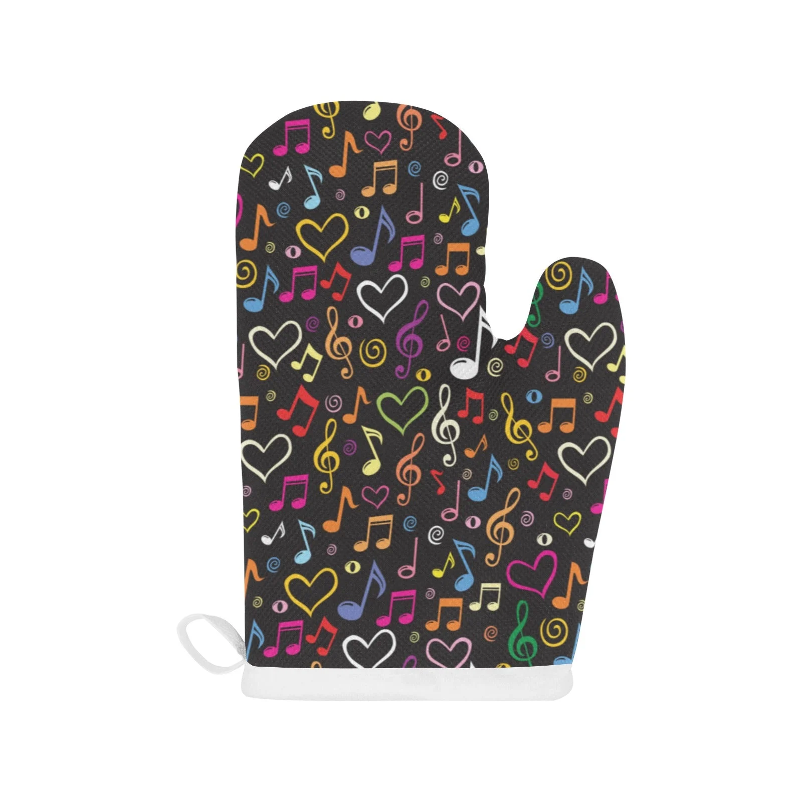 Music Notes Pattern Print Design 02 Heat Resistant Oven Mitts & Pot Holders Set Music Notes Pattern Print Design 02 Heat Resistant Oven Mitts & Pot Holders Set