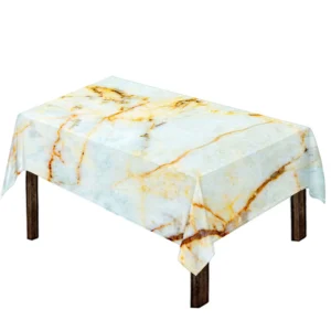 Natural Gold Marble Print Tablecloth Kitchen Decor Home Decor