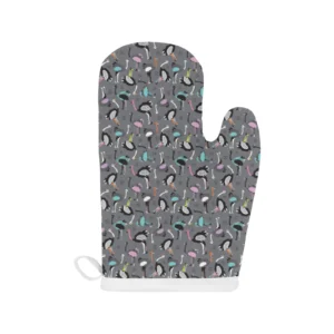 Ostrich Pattern Print Design 01 Heat Resistant Oven Mitts & Pot Holders Set