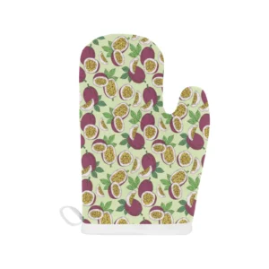 Passion Fruit Pattern Heat Resistant Oven Mitts Pot Holders Set