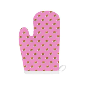 Pancake Pattern Print Design 04 Heat Resistant Oven Mitts & Pot Holders Set