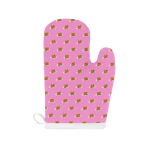 Pancake Pattern Print Design 04 Heat Resistant Oven Mitts & Pot Holders Set