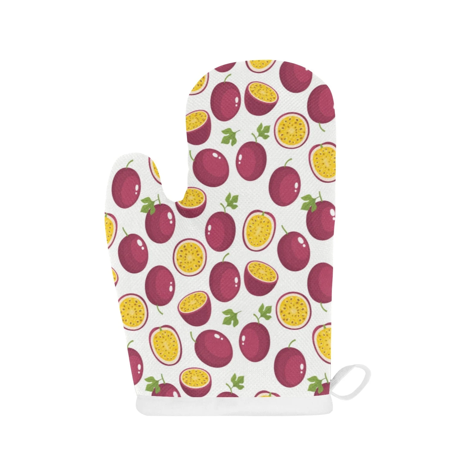 Passion Fruit Design Pattern Heat Resistant Oven Mitts Pot Holders Set Passion Fruit Design Pattern Heat Resistant Oven Mitts Pot Holders Set