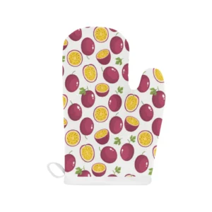 Passion Fruit Design Pattern Heat Resistant Oven Mitts Pot Holders Set
