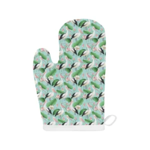 Pelican Pattern Print Design 01 Heat Resistant Oven Mitts & Pot Holders Set