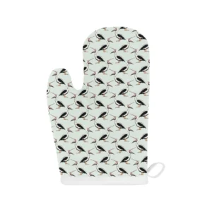 Pelican Pattern Print Design 02 Heat Resistant Oven Mitts & Pot Holders Set