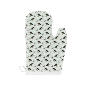 Pelican Pattern Print Design 02 Heat Resistant Oven Mitts & Pot Holders Set