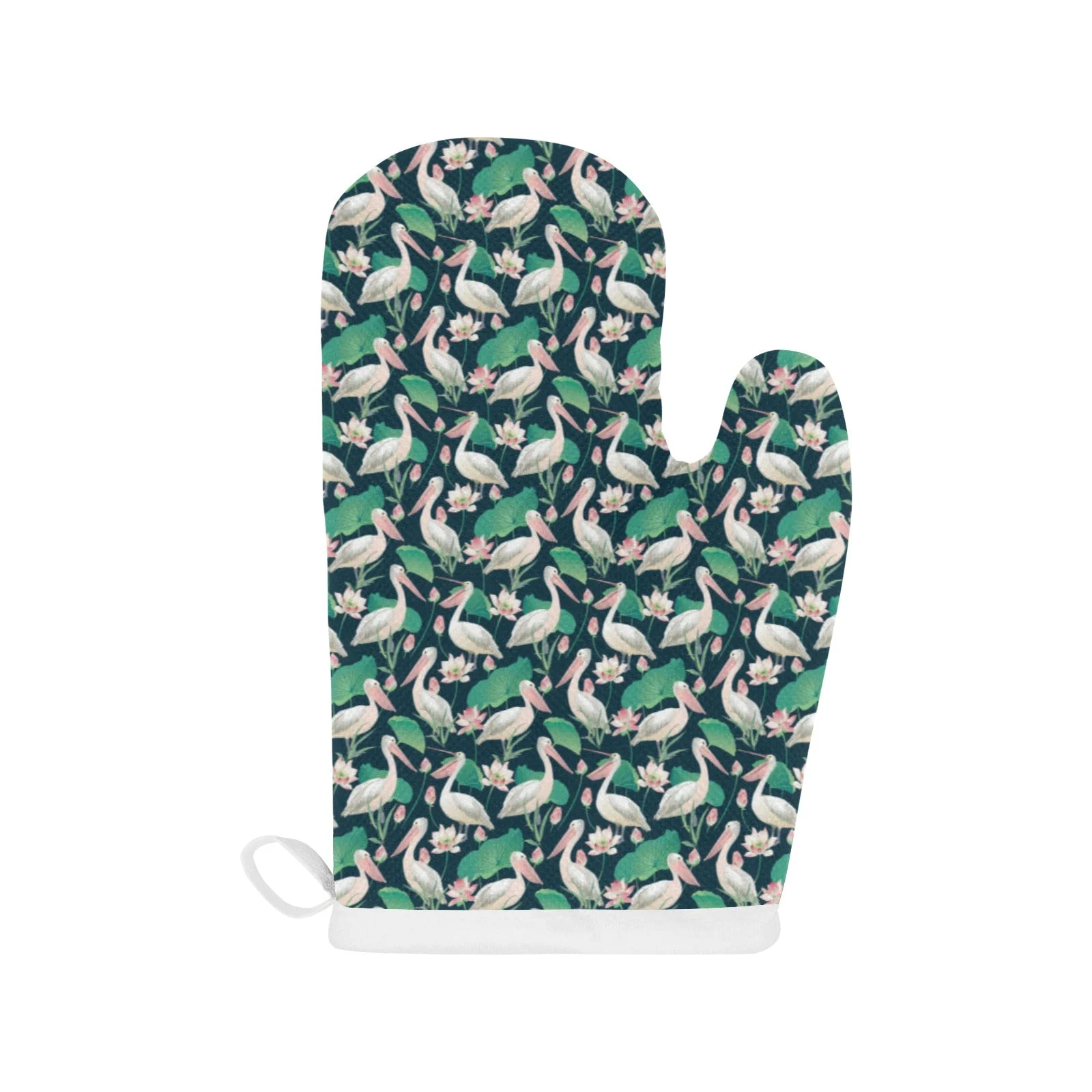Pelican Pattern Print Design 03 Heat Resistant Oven Mitts & Pot Holders Set Pelican Pattern Print Design 03 Heat Resistant Oven Mitts & Pot Holders Set