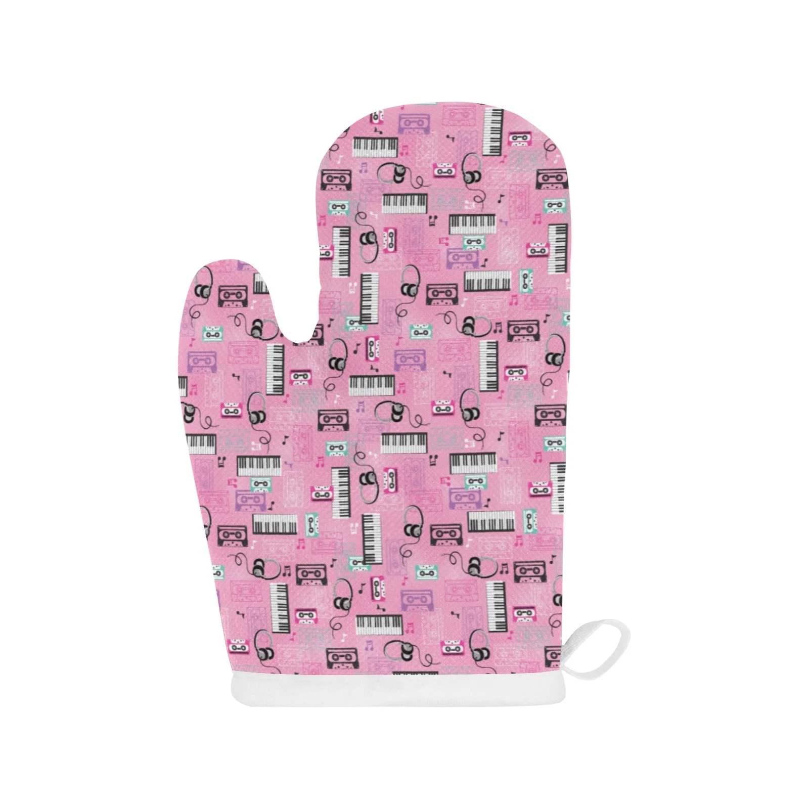Piano Pattern Print Design 01 Heat Resistant Oven Mitts & Pot Holders Set Piano Pattern Print Design 01 Heat Resistant Oven Mitts & Pot Holders Set
