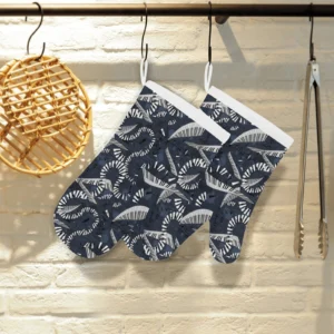 Piano Pattern Print Design 02 Heat Resistant Oven Mitts & Pot Holders Set