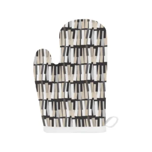Piano Pattern Print Design 04 Heat Resistant Oven Mitts & Pot Holders Set