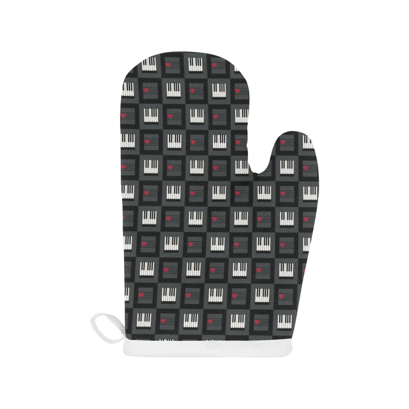 Piano Pattern Print Design 05 Heat Resistant Oven Mitts & Pot Holders Set Piano Pattern Print Design 05 Heat Resistant Oven Mitts & Pot Holders Set