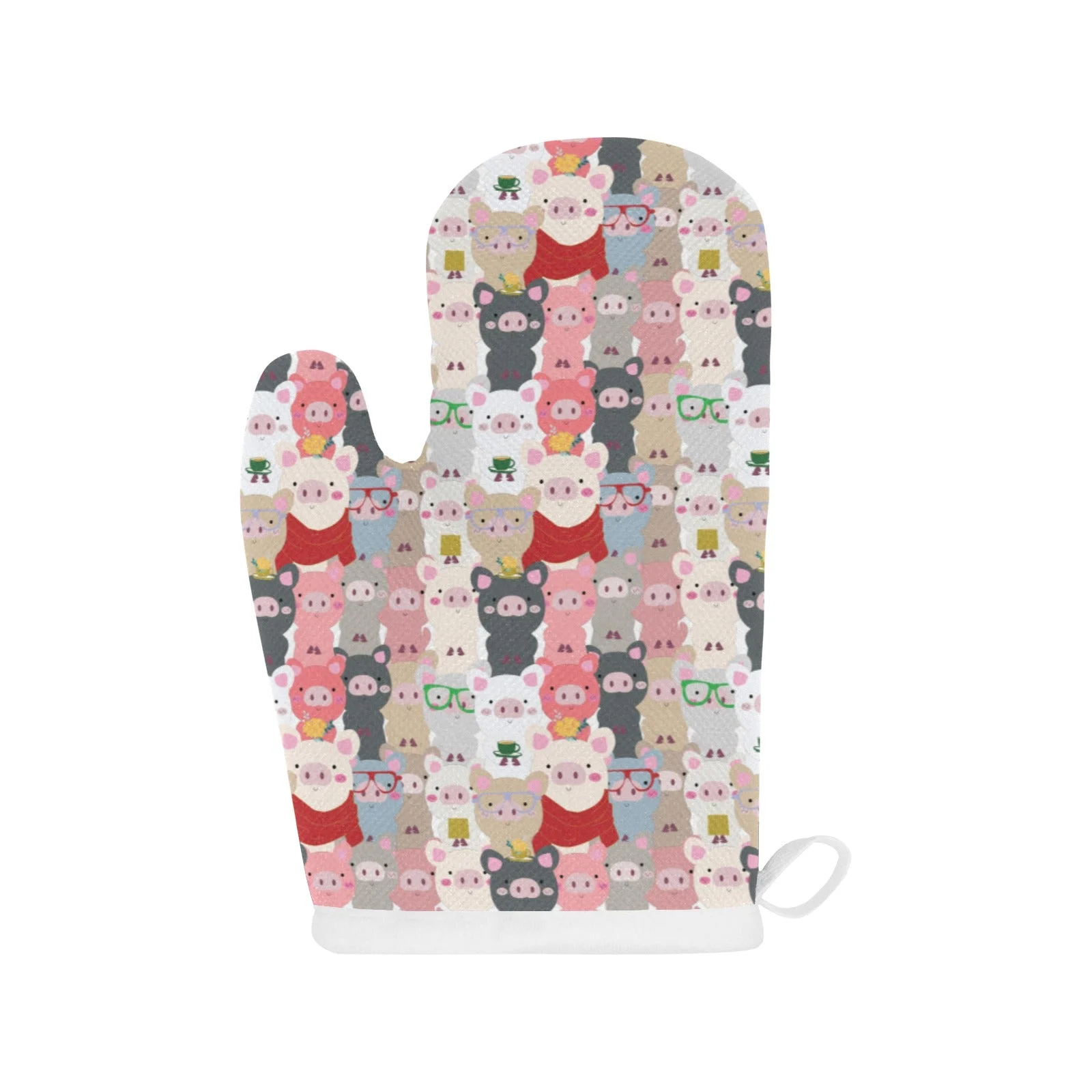 Pig Pattern Print Design 02 Heat Resistant Oven Mitts & Pot Holders Set Pig Pattern Print Design 02 Heat Resistant Oven Mitts & Pot Holders Set