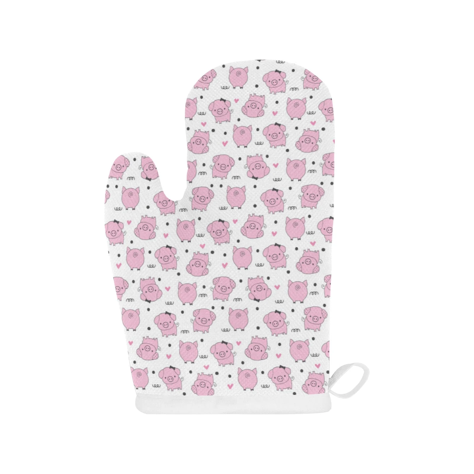 Pig Pattern Print Design 03 Heat Resistant Oven Mitts & Pot Holders Set Pig Pattern Print Design 03 Heat Resistant Oven Mitts & Pot Holders Set
