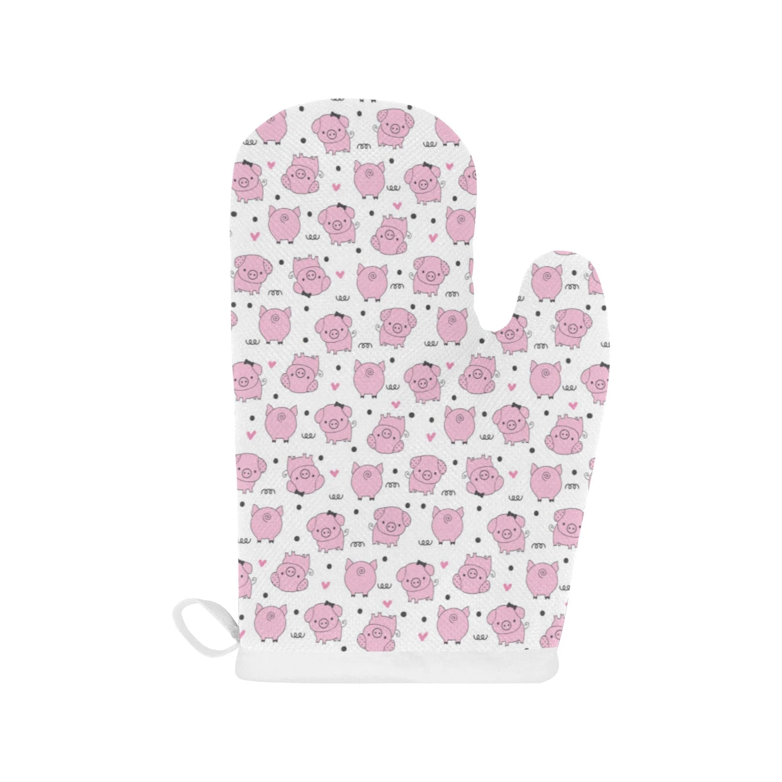 Pig Pattern Print Design 03 Heat Resistant Oven Mitts & Pot Holders Set Pig Pattern Print Design 03 Heat Resistant Oven Mitts & Pot Holders Set