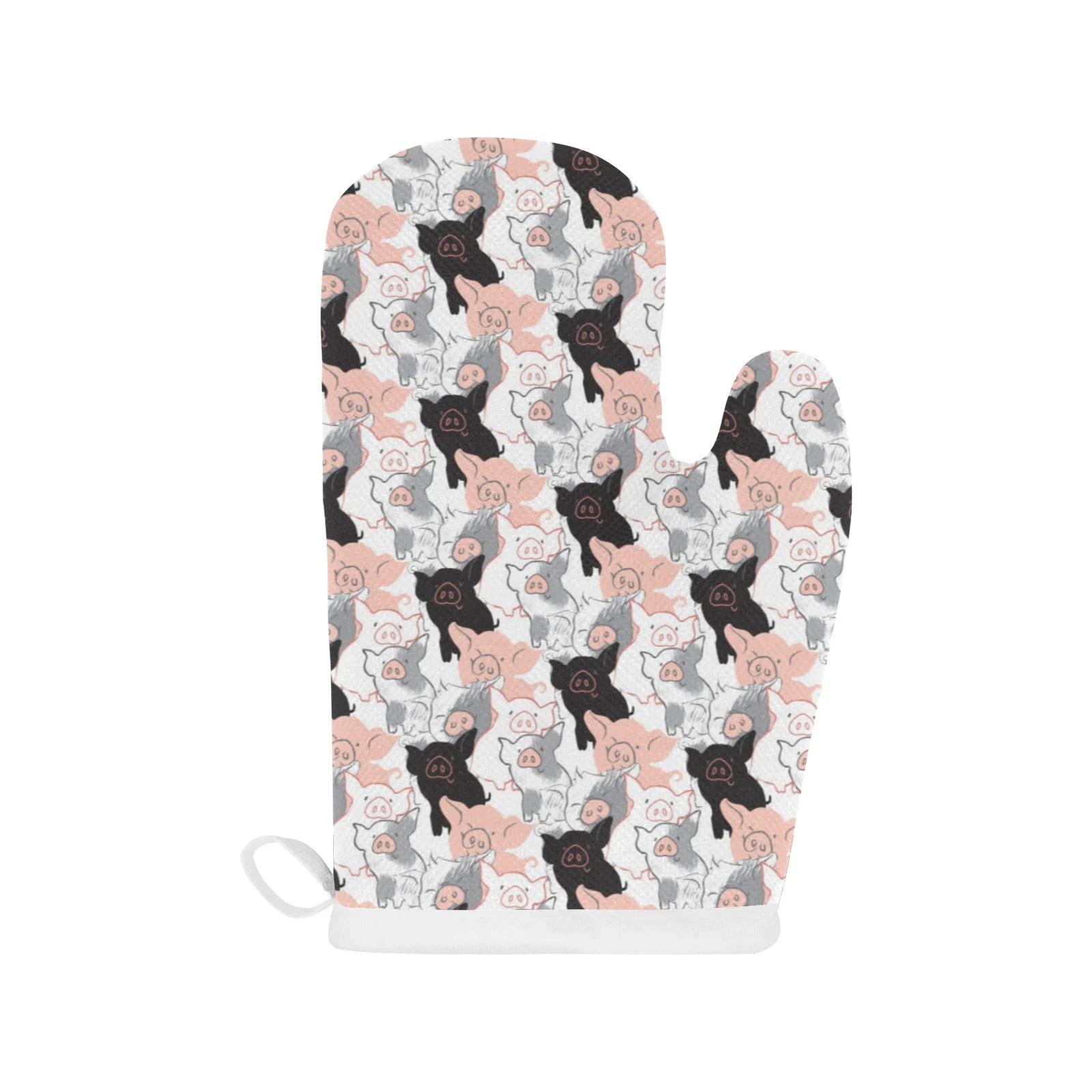 Pig Pattern Print Design 05 Heat Resistant Oven Mitts & Pot Holders Set Pig Pattern Print Design 05 Heat Resistant Oven Mitts & Pot Holders Set