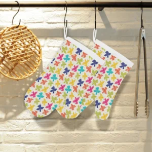 Pigeon Pattern Print Design 01 Heat Resistant Oven Mitts & Pot Holders Set