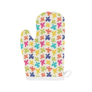Pigeon Pattern Print Design 01 Heat Resistant Oven Mitts & Pot Holders Set