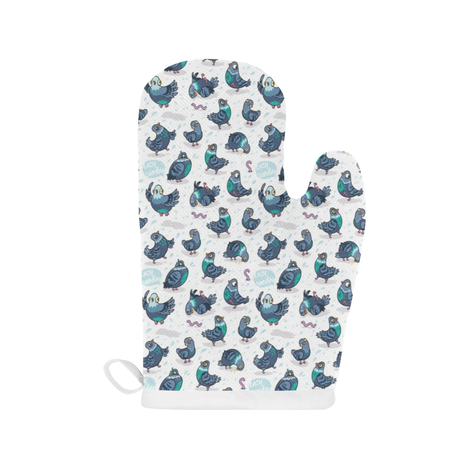 Pigeon Pattern Print Design 02 Heat Resistant Oven Mitts & Pot Holders Set Pigeon Pattern Print Design 02 Heat Resistant Oven Mitts & Pot Holders Set