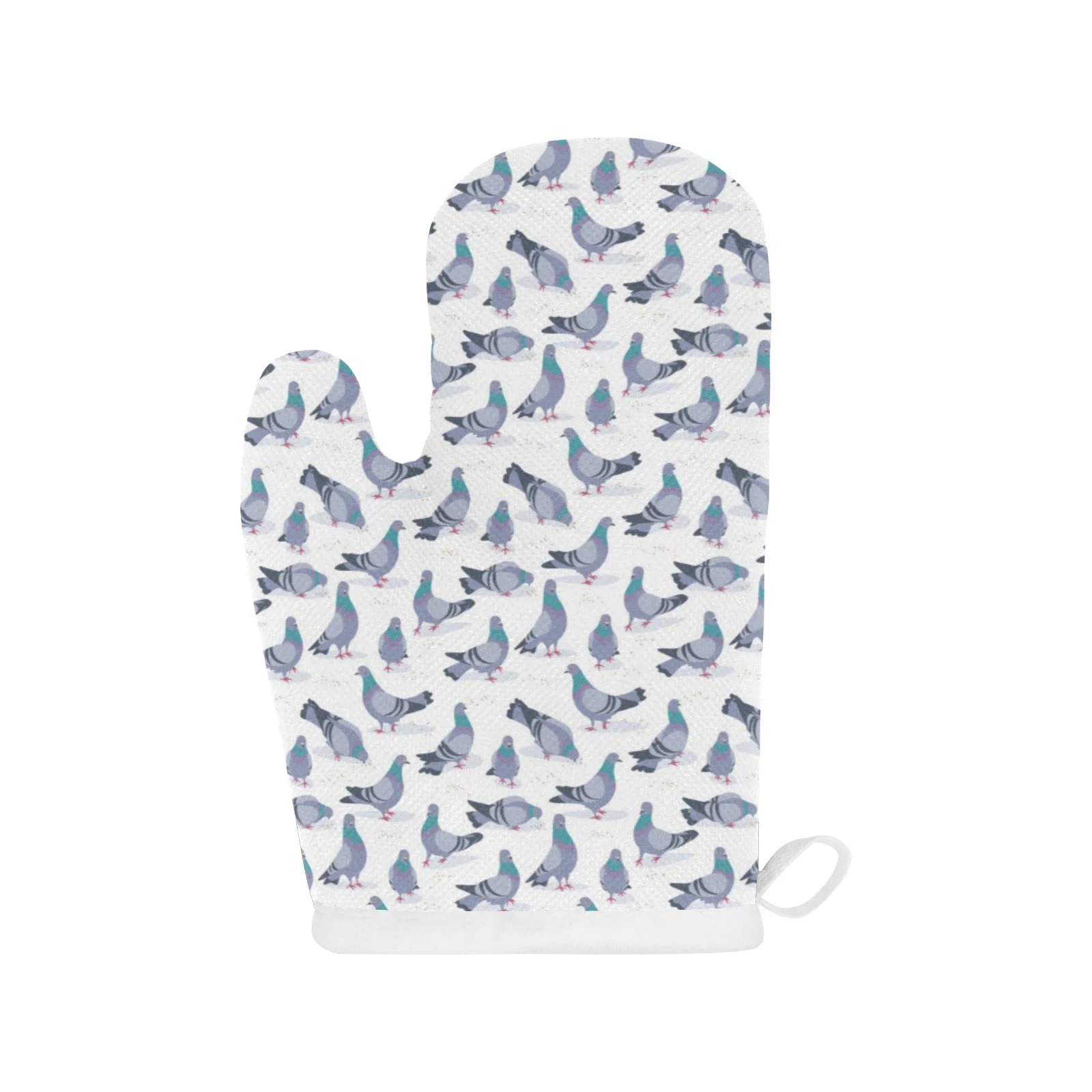 Pigeon Pattern Print Design 03 Heat Resistant Oven Mitts & Pot Holders Set Pigeon Pattern Print Design 03 Heat Resistant Oven Mitts & Pot Holders Set