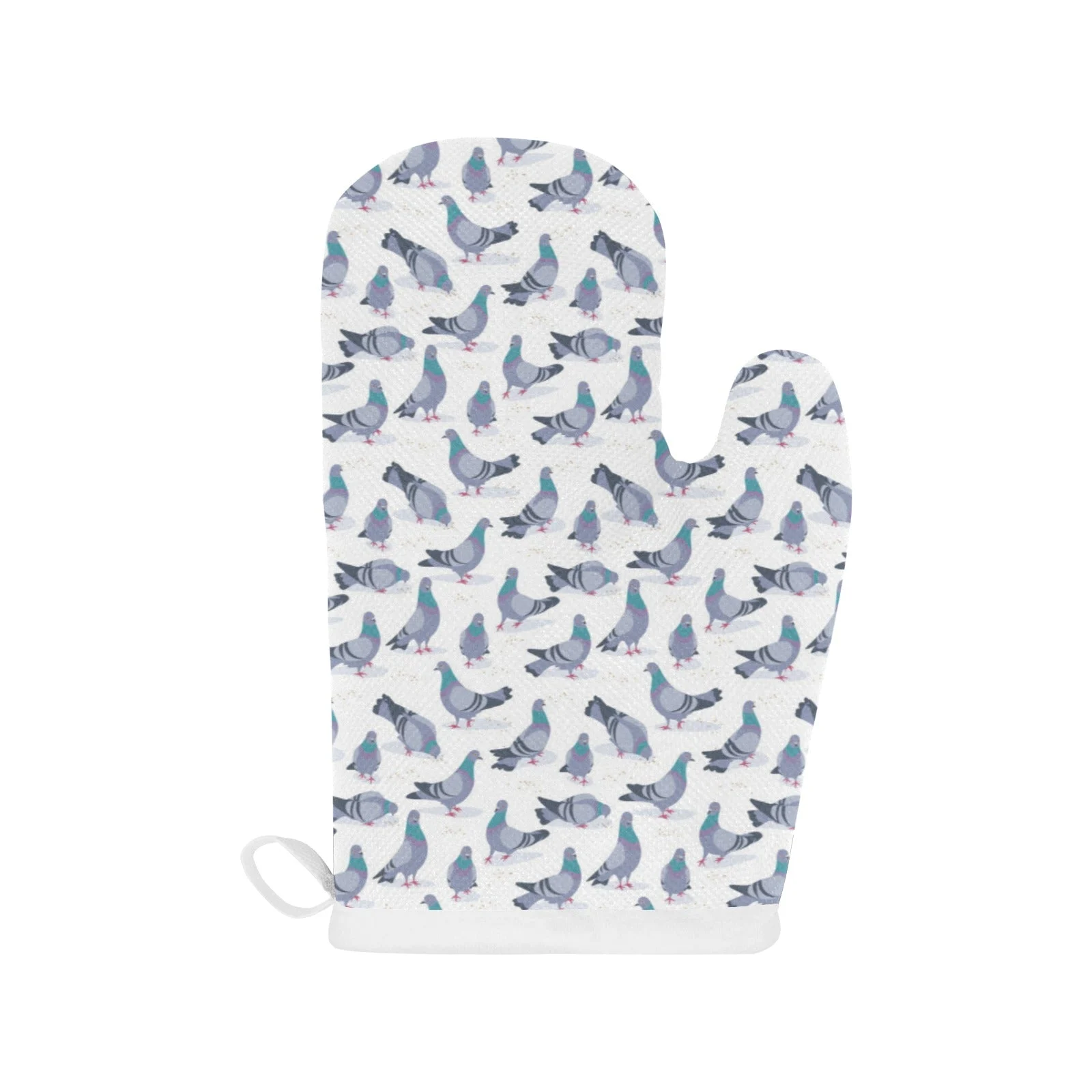 Pigeon Pattern Print Design 03 Heat Resistant Oven Mitts & Pot Holders Set Pigeon Pattern Print Design 03 Heat Resistant Oven Mitts & Pot Holders Set